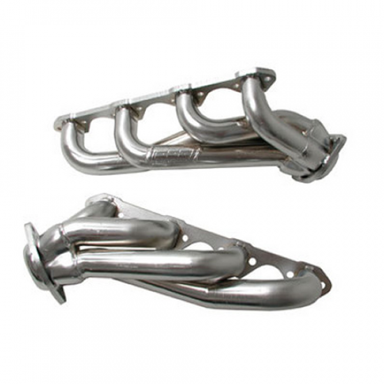 BBK Shorty unequal length exhaust headers polished ceramic Mustang 1986-1993 5L